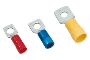 Вилочный беспаечный терминал серии B100SRGFтрубчатый, изолированный, медь