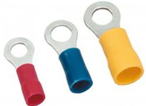 Кольцевая беспаечная клемма серии B100N, трубчатая, изолированная, медная