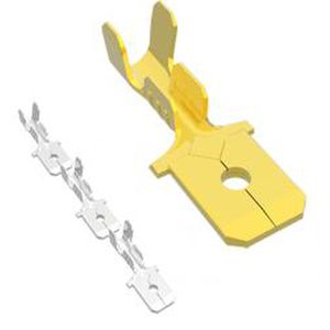 Быстроразъемная беспаечная клемма серии 00451папаплоскаянеизолированная