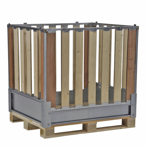 Деревянный поддонный ящик MPC.b105.Pхранениескладнойштабелируемый