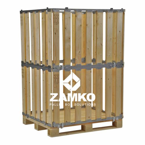 Деревянный паллетный ящик MPB.b160для храненияскладнойраспашной