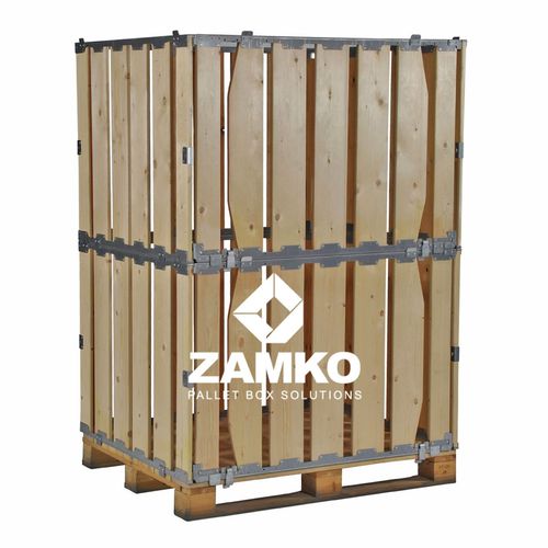 Деревянный паллетный ящик MPB.b160.Pstorageскладнойповоротный
