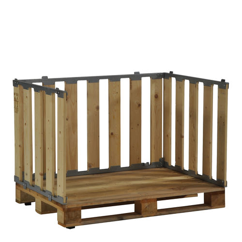 Деревянный поддонный ящик MPB.e70.Tstoragestackingмногоразовый