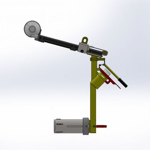 Металлическое подъемно-поворотное устройство с захватом GW_ALA для рулонов