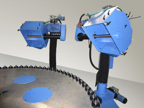 Высокопроизводительный поворотный стол с управлением от ПЛК TRC + CPLс полировальным агрегатом CPL