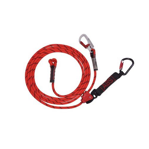 Веревочный страховочный строп для защиты от падения с амортизацией, двойной провод, регулируемый.
