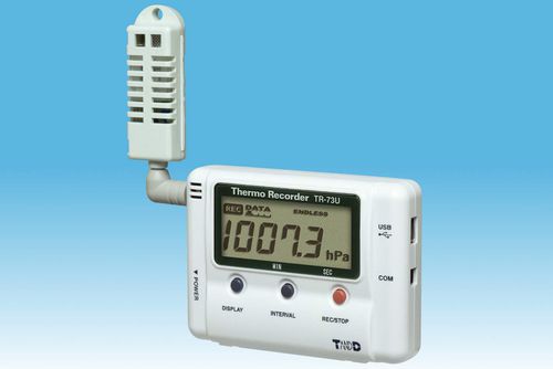 Регистратор данных влажности -40 °C ... +110 °C, относительная влажность 10–95 %, 750–1 100 гПа | TR-73ДавлениетемператураUSB