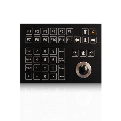 Клавиатура с клавишей Fn K-TEK-D185-OTB-KP-FN-SWс 3-мя клавишами мышипанельныйполикарбонат