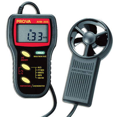 Крыльчатый термоанемометр АВМ-305переноснойцифровой