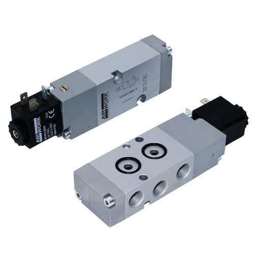 Золотниковый пневматический распределитель VПневматический с электромагнитным управлением3/2-ходовой