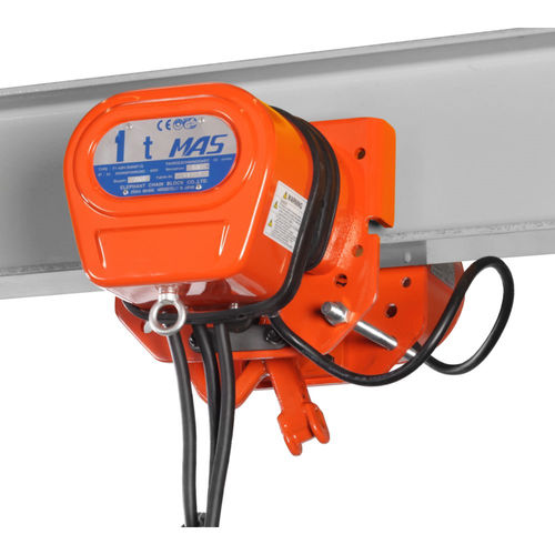 Электрическая тельферная тележка серии MAS навесная на профиль