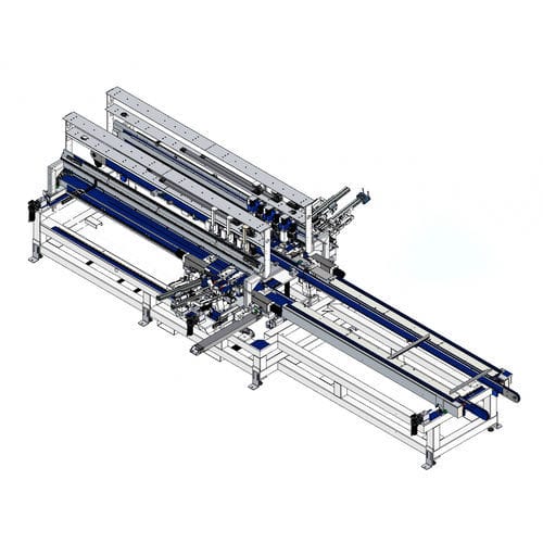 Полуавтомат для сборки окон и дверей АМ3гибкий