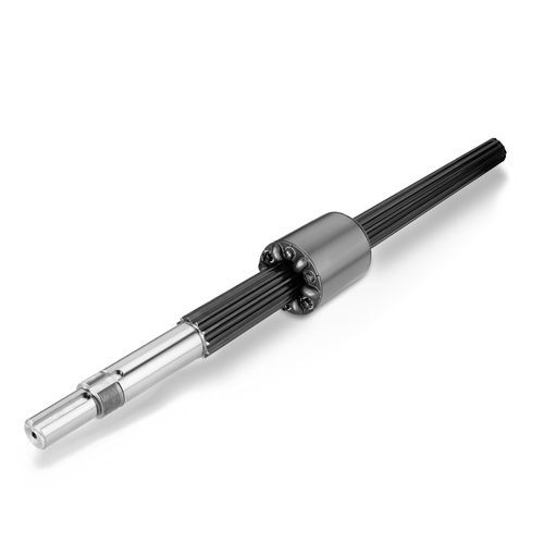 Ball spline shaft for heavy-duty applications