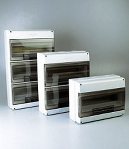 Пластиковый электрошкаф серии DOMINOраспределение мощностиIP66предварительно смонтированный