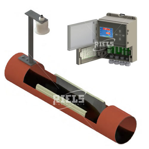 Ультразвуковой расходомер Palmer-Bowlusдля жидкостейвертикальныйиз нержавеющей стали