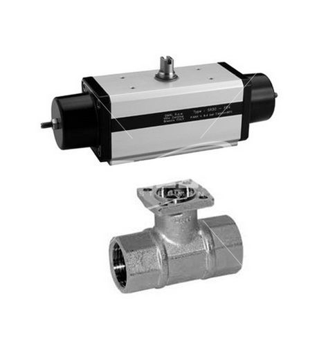 Кран шаровой SR пневматическийрегулирующийдля сжатого воздуха