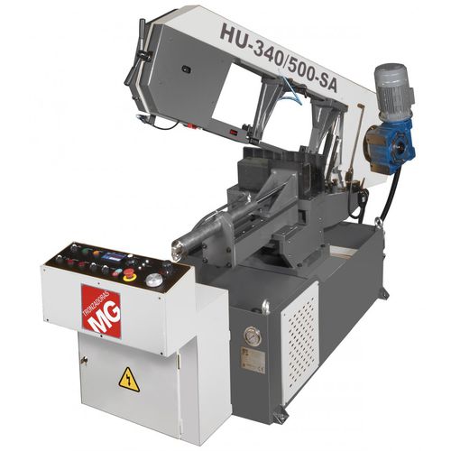 Ленточная пила HU-340/500-SAпо сталиполуавтоматическаяс системой охлаждения