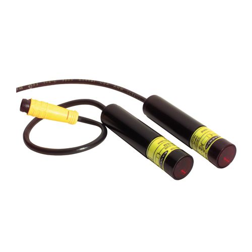 Цилиндрический фотоэлектрический датчик М12лазерныйкрасный легкийпрочный