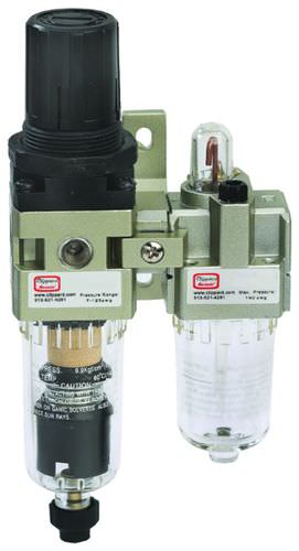 Фильтр-регулятор-смазка сжатого воздуха ММФРЛС-1Нполикарбонатлитой алюминий