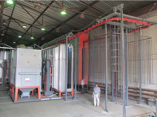 Автоматическая линия порошковой покраски авто