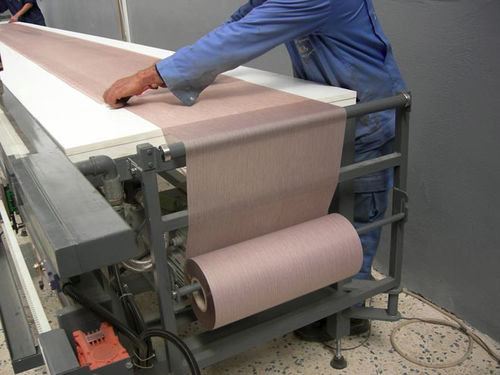 Линия нанесения покрытия под дерево на алюминиевые профили