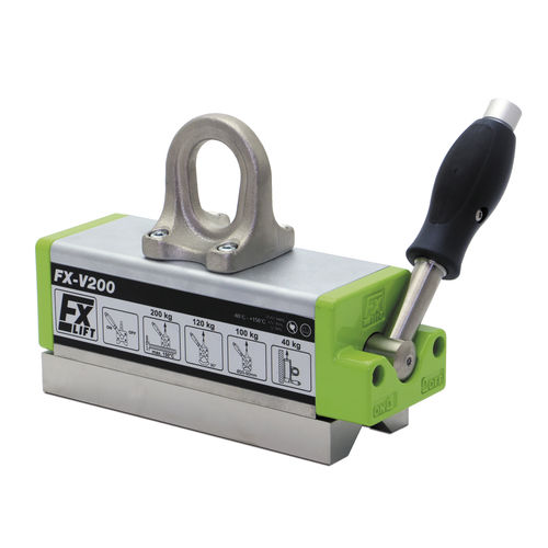 Manually switched permanent lifting magnet FX-VVfor hot steelfor beams