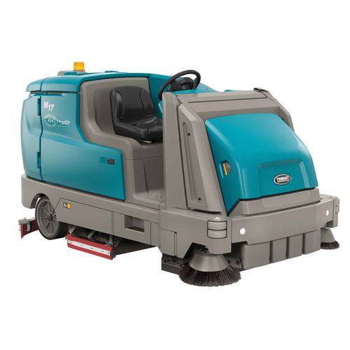 Ride-on sweeper-scrubber-dryer M17battery-poweredwith two brooms