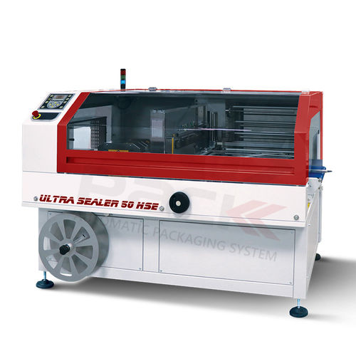 Automatic shrink wrapping machine Ultra Sealer 50 HSEwith shrink tunnelhorizontalfilm