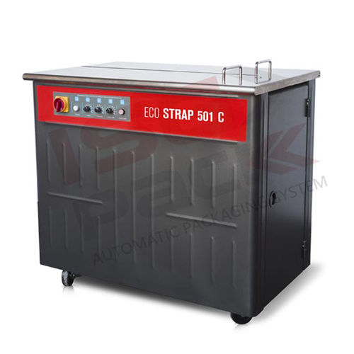 Полуавтоматическая обвязочная машина Eco Strap 501 Cручнаядля бутылочной упаковкидля картонных коробок