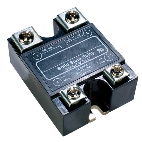 Твердотельное реле переменного тока, компактное, однофазное, на DIN-рейке