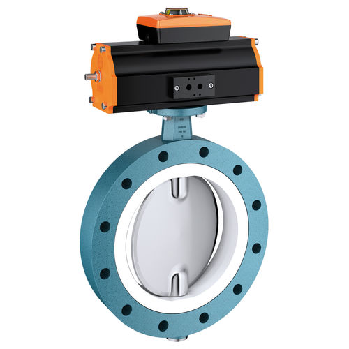 Поворотный затвор Z 014-WNпневматическийфланец