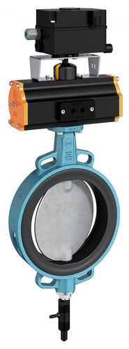 Butterfly valve ViDospneumatically-operatedflow controladjustment