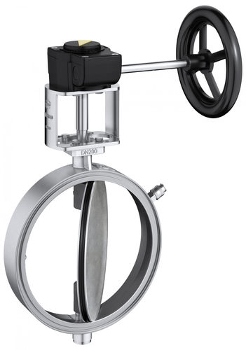 Поворотный затвор Q 011 с маховиком и изоляцией управления