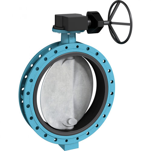 Затвор дисковый F 012-K1/WNс маховикомдвухфланцевыйдля тяжелых условий эксплуатации