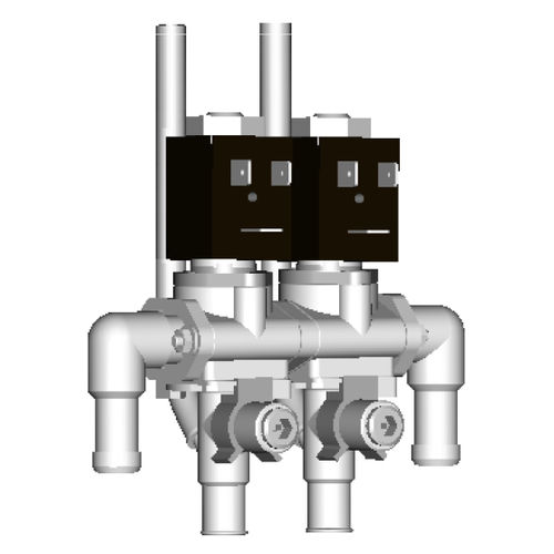 Water solenoid valve block ruggedmodularbeverage