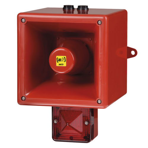 Звуковой оповещатель IP66 TL121HV2, прочный, со светодиодным маяком, 64 звука