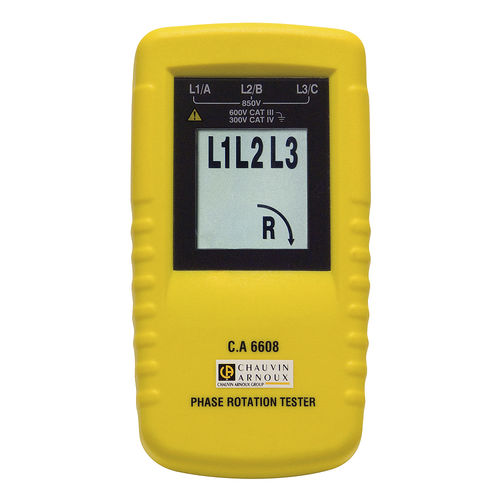 Phase sequence tester C.A 6608for electrical installationsportabledigital