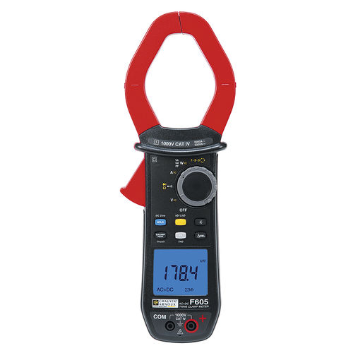 Цифровой мультиметр с клещами F605portable1000 V2000 A