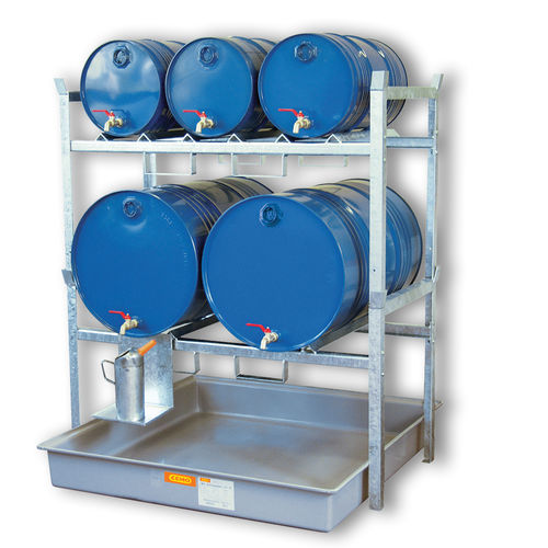 Складские стеллажи 800 для средних грузовдля бочек со сборной цистернойсталь