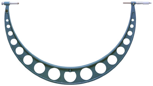 Наружный микрометр серии 105, прецизионный, большого диаметра, со сменными наковальнями.