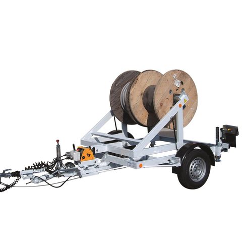 Прицеп для кабельных барабанов S1000L одноосный прицепнойдля транспортировки и прокладки кабеля