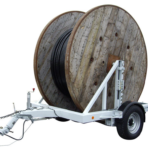 Прицеп для кабельных барабанов S1500, одноосный, прицепной, для транспортировки и прокладки кабеля