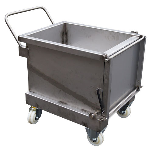 Металлический бункер для мусора BAFI135-3487с боковым опорожнениеммобильныйдля вилочных погрузчиков