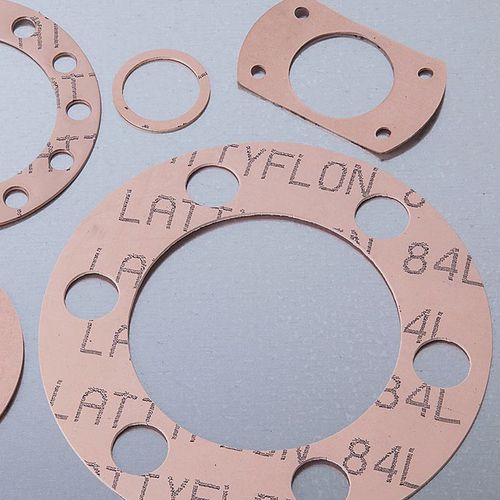 PTFE gasket sheet LATTYflon 84 Lfor chemical applicationsflangewater