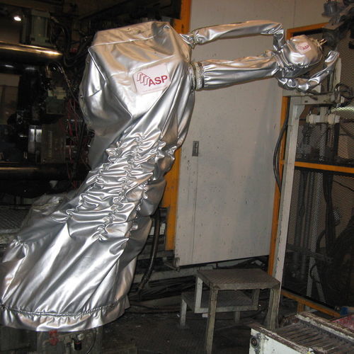 Foundry robot protective cover TKS-ALU / TIFFON GREENwaterproofcustommetal machining