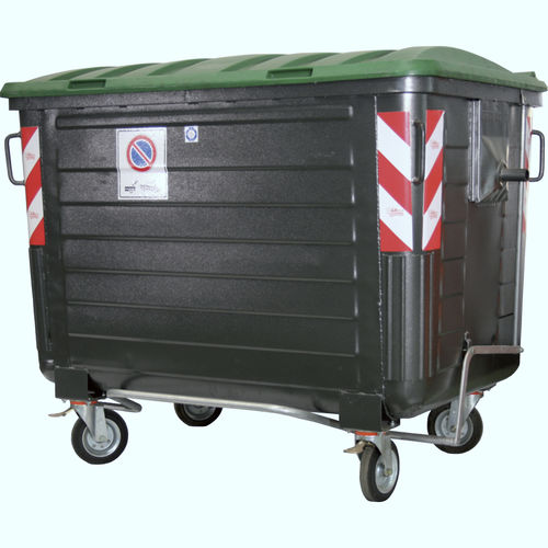 Metal waste container GRA-600 seriesfor paperfor plasticswith lid
