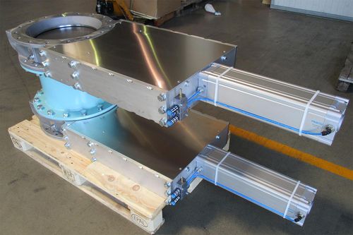 Задвижка шиберно-ножевая Ду 400 электроэкстракционная