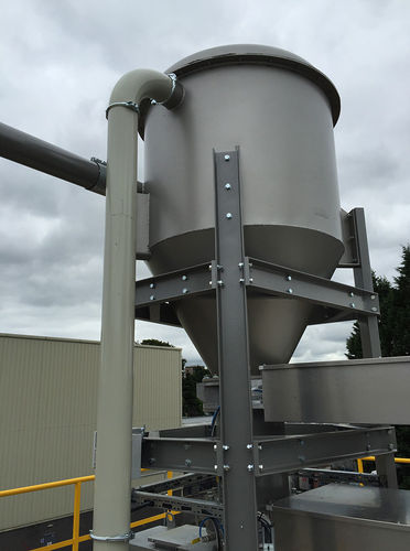 Чип циклонного сепараторадля перерабатывающей промышленностивертикальный