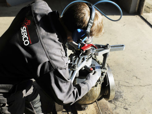 Переносной станок для обработки фланцев TU600