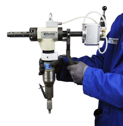 Станок для снятия фаски котельных труб US25CПневматический портативный аппарат для подготовки к сварке